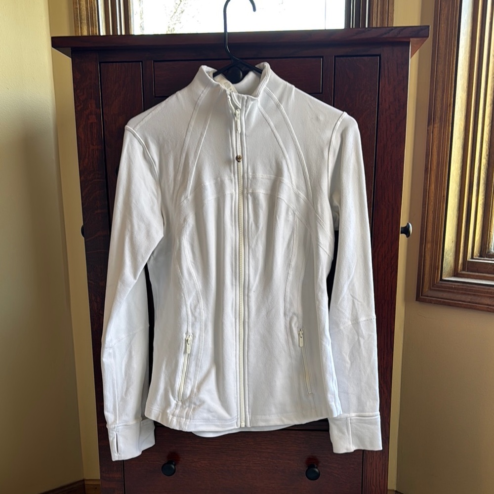 Women's White Jacket Lululemon Zip Up